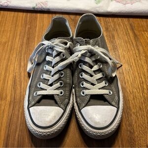 Converse Chuck Taylor All Star Sneakers Low Top Gray Men's 4.5 Women's 6.5